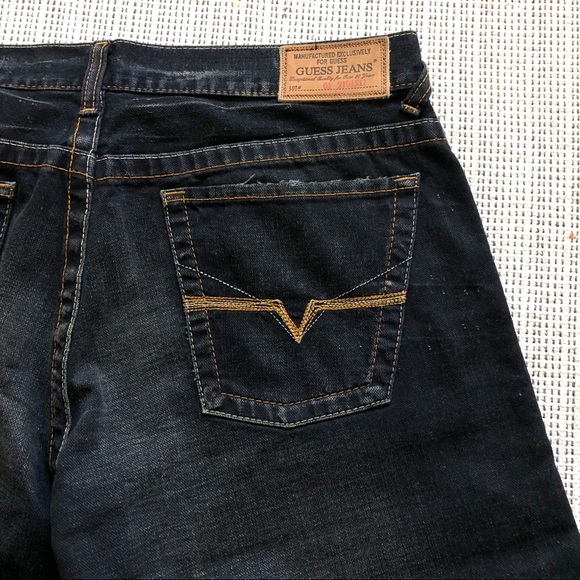 VINTAGE-Guess Jeans, Rebel ~ Low Rise Straight, size W34/L32, vintage blue. - Picture 14 of 17